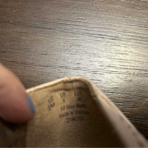 Life Stride Tan Flats with Perforated Design - Picture 3 of 4